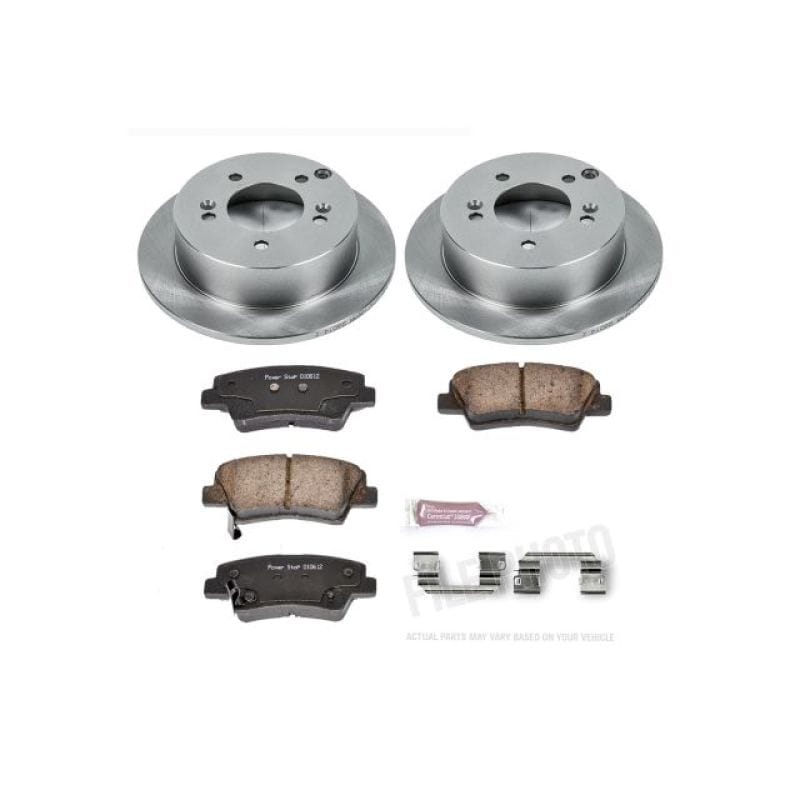 PowerStop — OE Stock Replacement Low-Dust Ceramic Brake Pad and Rotor Kit