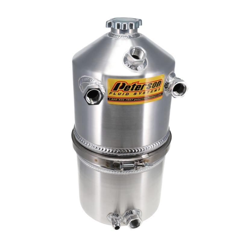 Peterson Fluid Systems — 5.0 GALLON OIL TANK - DUAL SCAVENGE RETURN
