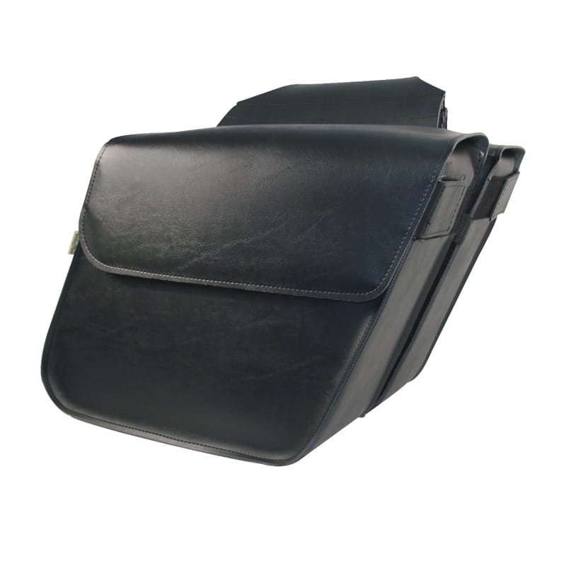 Willie & Max — Willie & Max Universal Raptor Large Slant Saddlebags (16 in L x 11 W x 6.5 in H) - Black