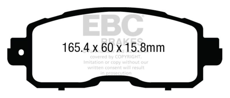 EBC — EBC 13+ Nissan Altima 2.5 (L33) Sedan Greenstuff Front Brake Pads
Disc Brake Pad