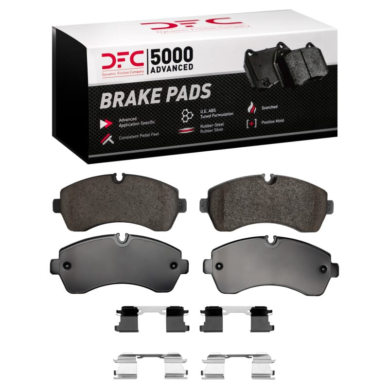 DFC — DFC 06-24 American Coach Patriot Rear/Front 5000 Advanced Low Metallic Brake Pads and Hardware Kit