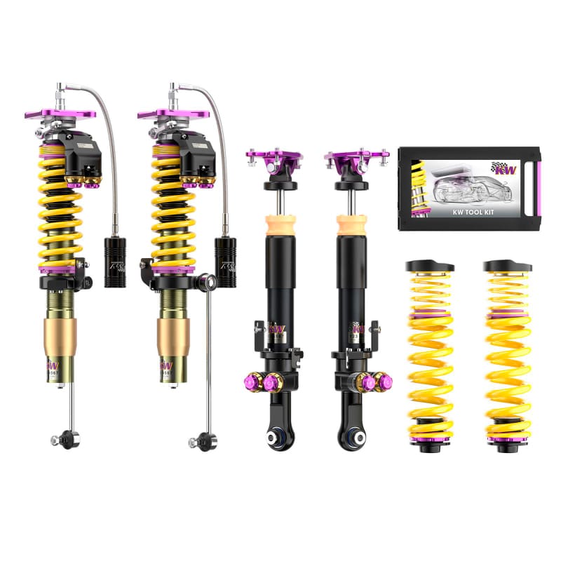 KW — 4 Way Adjustable coilovers with low & high-speed compression & rebound control
KW V5 CLUBSPORT KIT - 30901200EB
