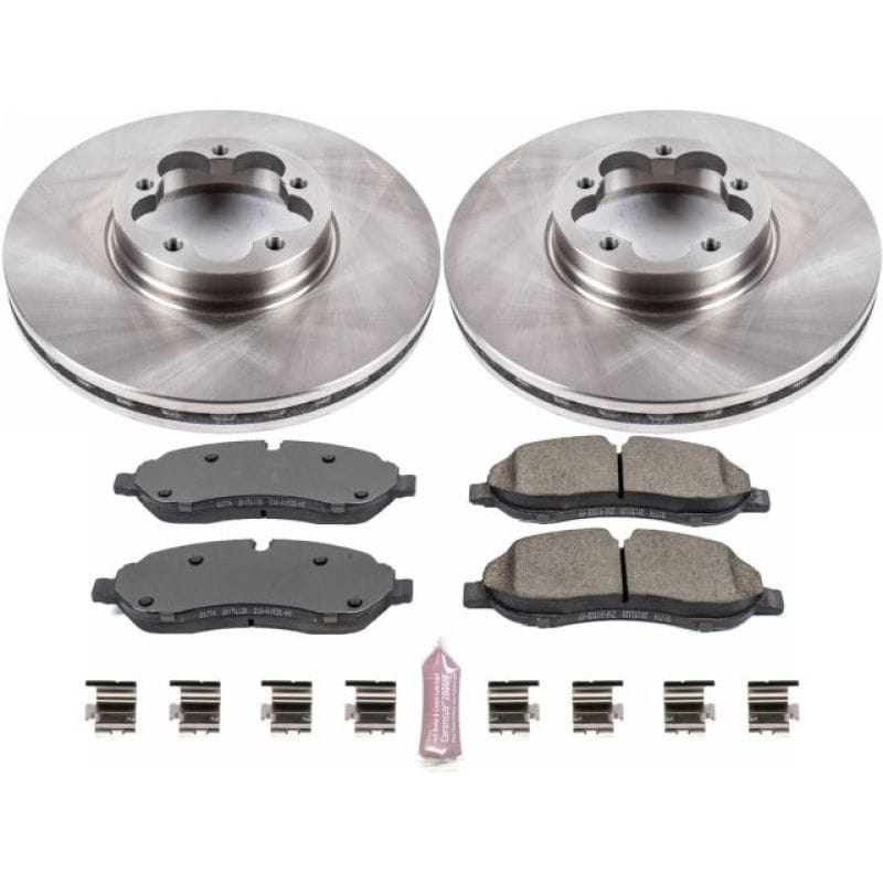 PowerStop — OE Stock Replacement Low-Dust Ceramic Brake Pad and Rotor Kit