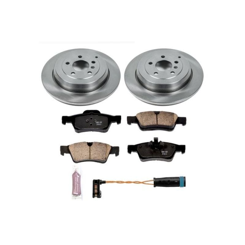 PowerStop — OE Stock Replacement Low-Dust Ceramic Brake Pad and Rotor Kit