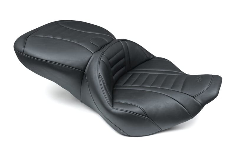 Mustang Motorcycle — Mustang 97-07 Harley Rd King,06-07 Str Glide,00-05 Eagle Touring 1PC Seat Deluxe - Black