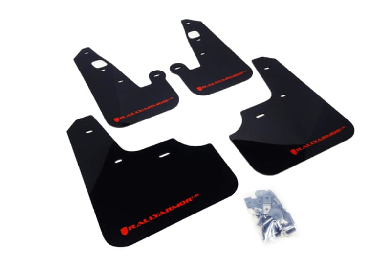 Rally Armor — Black Mud Flap/Red Logo