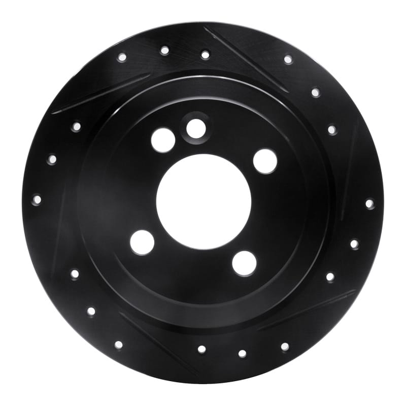 R1 Concepts — R1 Concepts Brake Rotor Drilled and Slotted Black