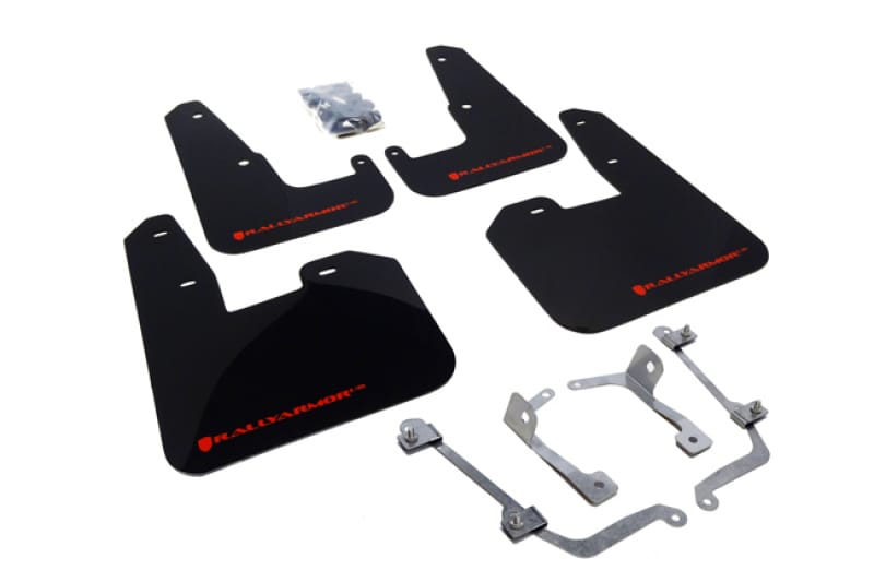 Rally Armor — Black Mud Flap/Red Logo