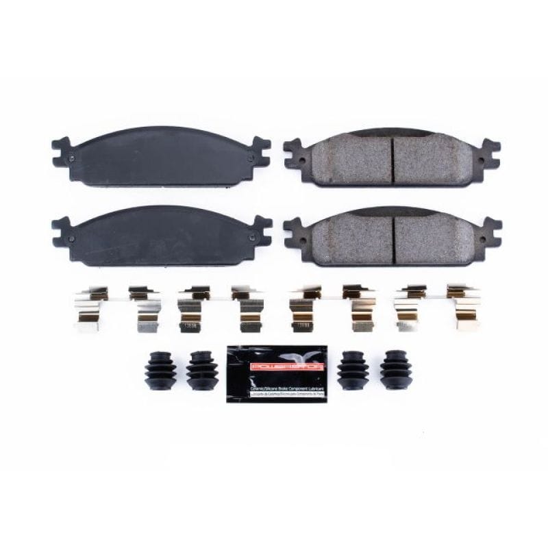 PowerStop — PowerStop - Z23 Daily Driver Carbon-Fiber Ceramic Brake Pads with Hardware Kit