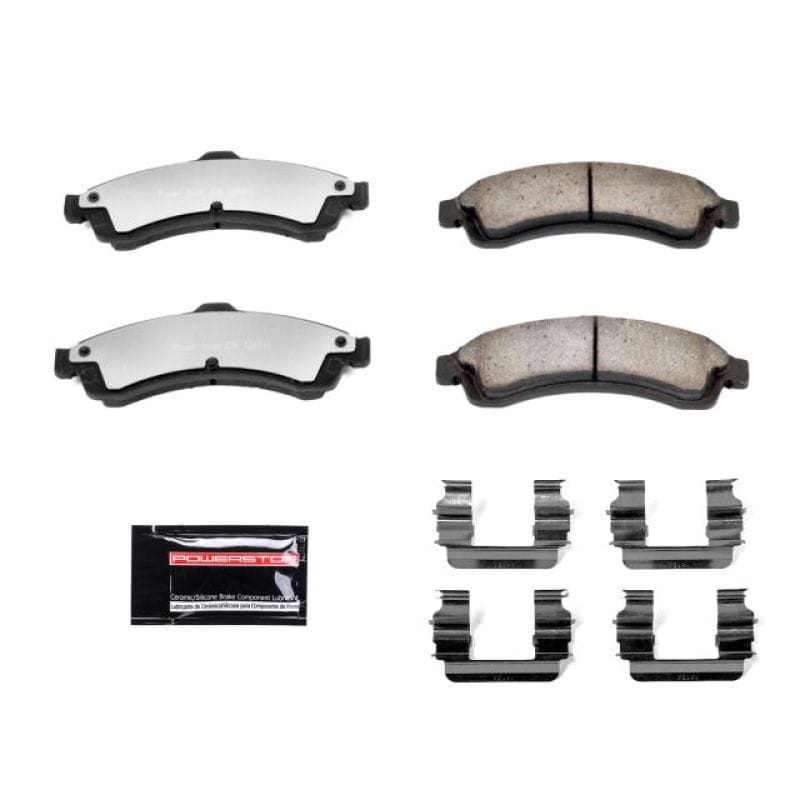 PowerStop — PowerStop - Z36 Truck and SUV Carbon-Fiber Ceramic Brake Pads with Hardware Kit