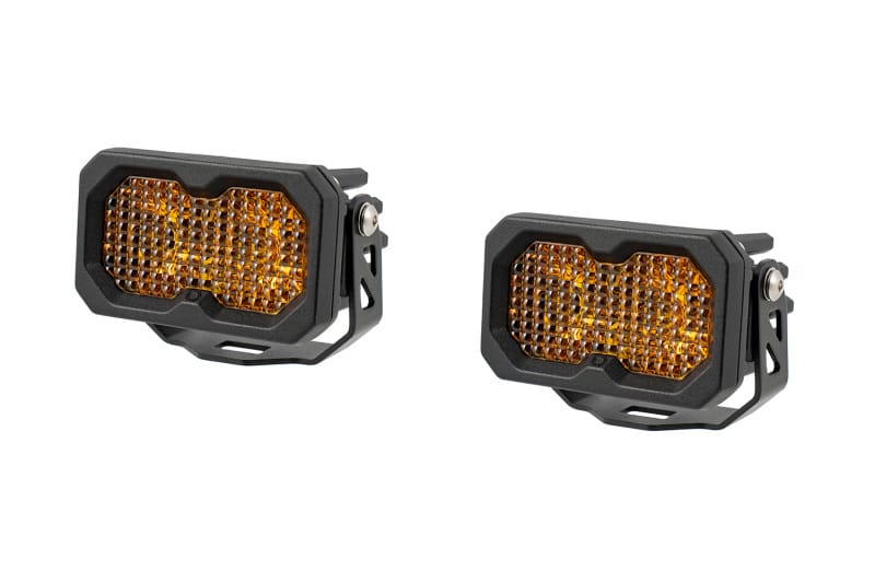 Diode Dynamics — Diode Dynamics C2 2.0 Sport Yellow Flood Standard ABL (pair)