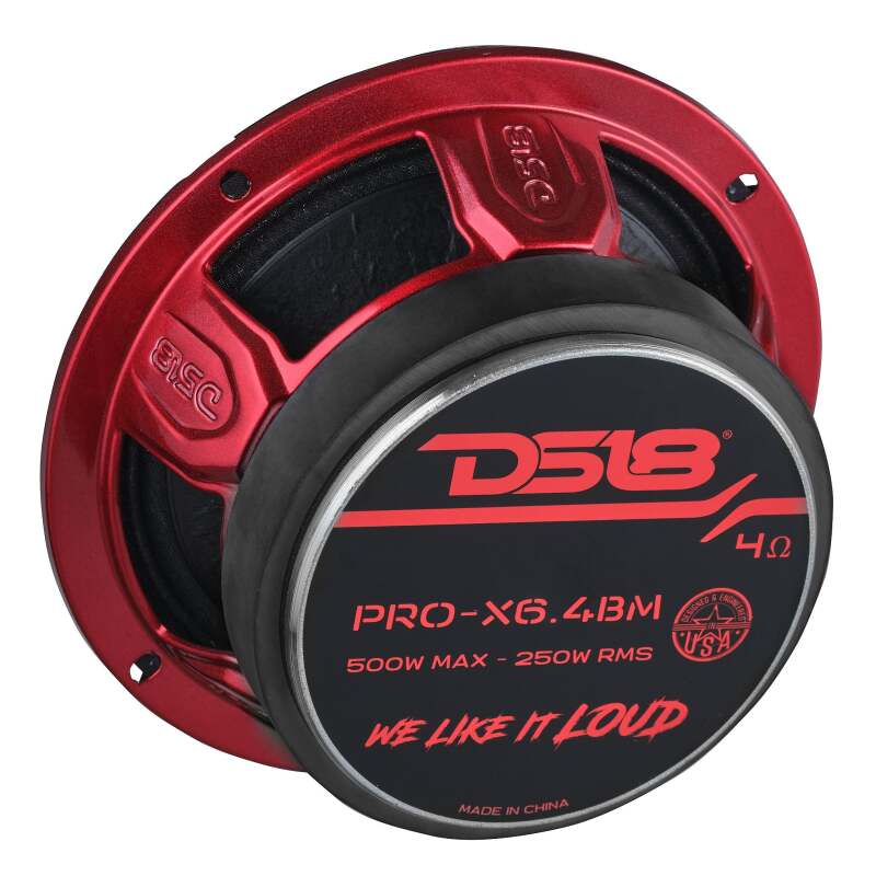 DS18 — DS18 6.5in 250 Watts RMS 4 ohm Mid-Range Loudspeaker Bullet Loudspeaker