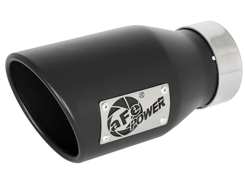 aFe — MACH Force-Xp 409 Stainless Steel Clamp-on Exhaust Tip Black