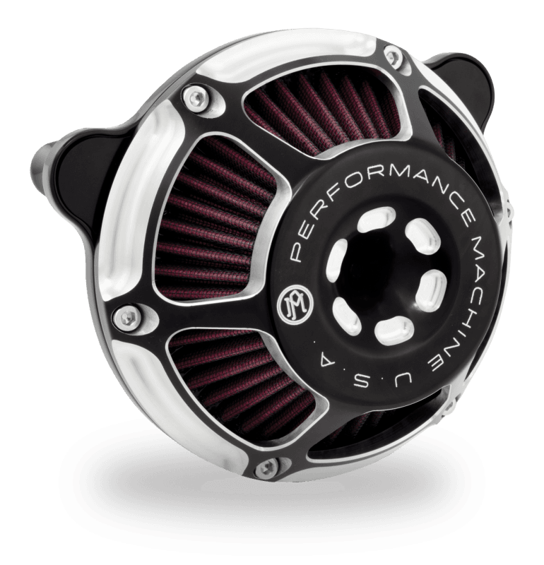Performance Machine — Performance Machine 23-Up CVO, 2024 Touring Max HP Air Cleaner - Contrast Cut