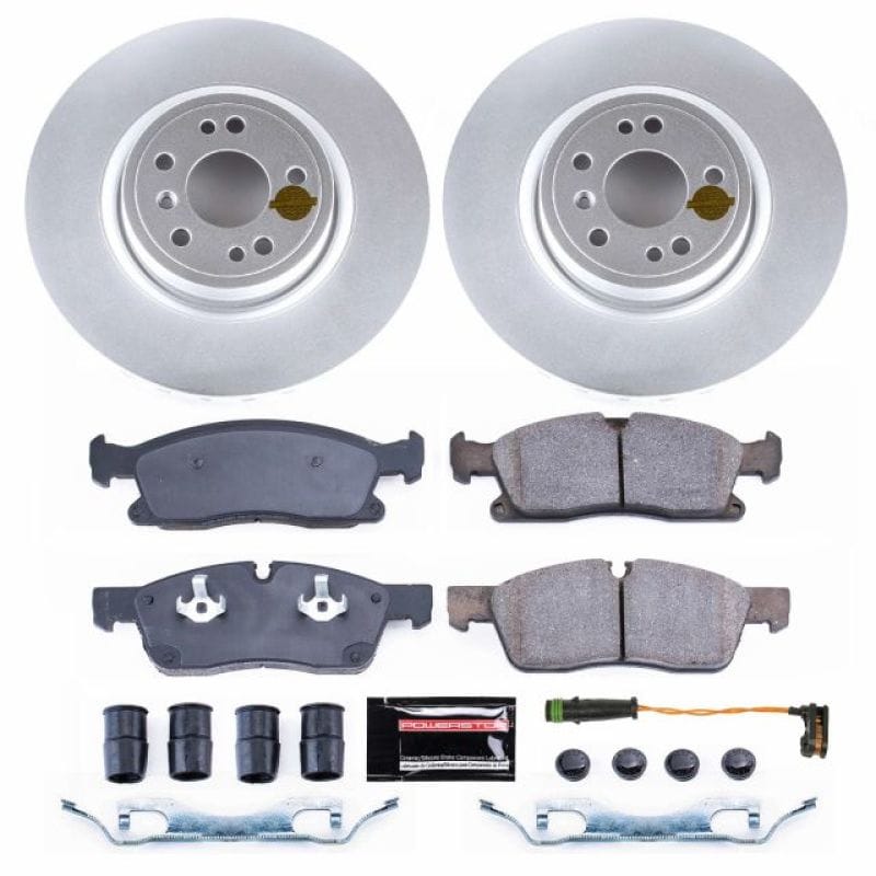 PowerStop — Genuine Geomet Coated Rotor and Carbon-Fiber Ceramic Brake Pad Kit