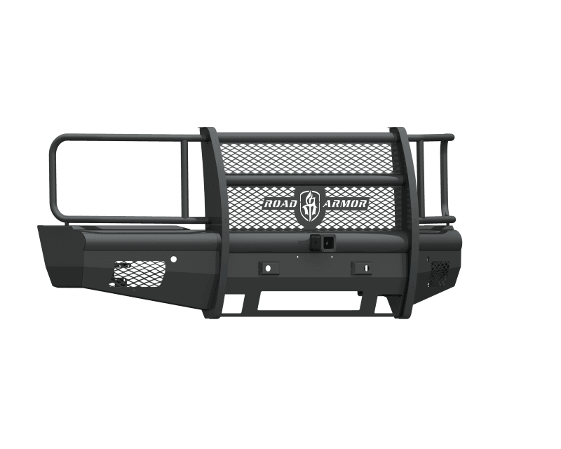 Road Armor — Road Armor 15-19 Chevy 2500 Vaquero Front Bumper Full Guard 2in Receiver - Tex Blk