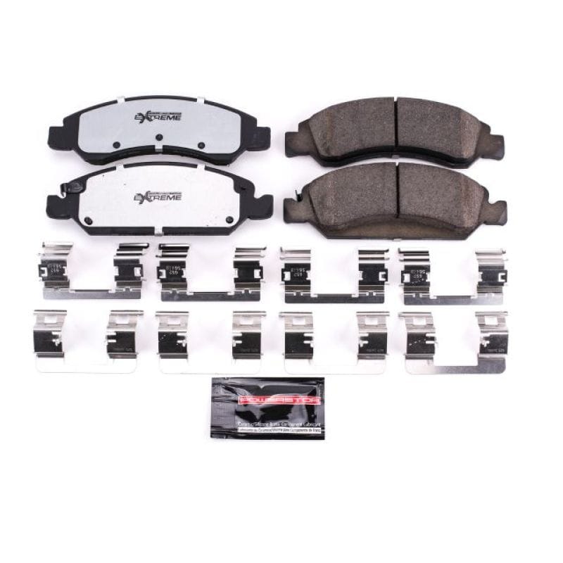 PowerStop — PowerStop - Z36 Truck and SUV Carbon-Fiber Ceramic Brake Pads with Hardware Kit