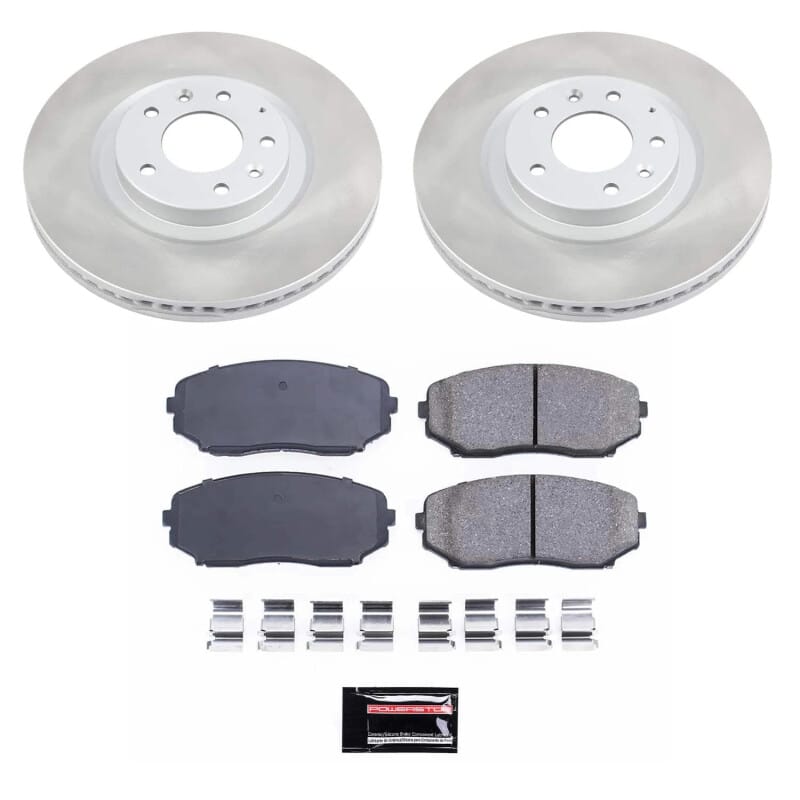 PowerStop — Semi-Coated Rotor and Low-Dust Ceramic Brake Pad Kit