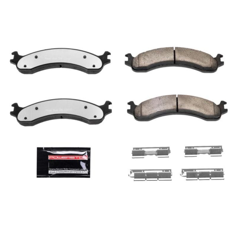 PowerStop — PowerStop - Z36 Truck and SUV Carbon-Fiber Ceramic Brake Pads with Hardware Kit