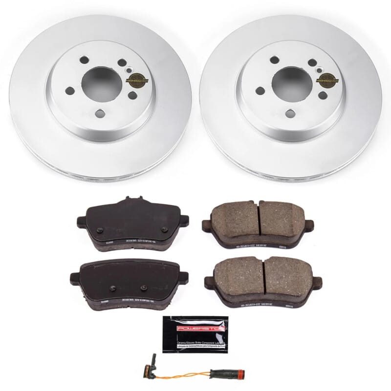 PowerStop — Genuine Geomet Coated Rotor and Carbon-Fiber Ceramic Brake Pad Kit