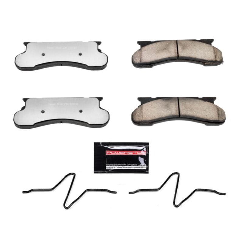 PowerStop — PowerStop - Z36 Truck and SUV Carbon-Fiber Ceramic Brake Pads with Hardware Kit