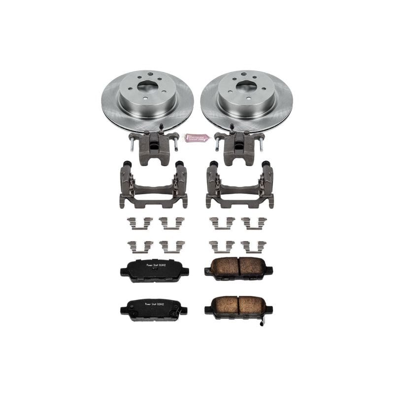 PowerStop — OE Stock Replacement Low-Dust Ceramic Brake Pad, Rotor and Caliper Kit