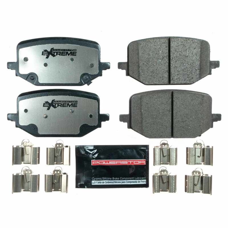 PowerStop — PowerStop - Z36 Truck and SUV Carbon-Fiber Ceramic Brake Pads with Hardware Kit