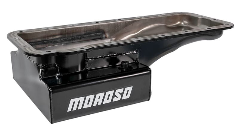 Moroso — Moroso Ford 352-428 FE (w/Front Sump) Kicked Out Road Race Baffled 8qt 6in Steel Oil Pan