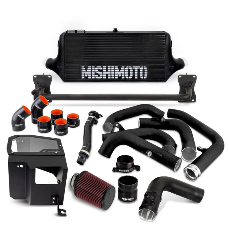 Mishimoto — Front Mount Intercooler Kit, Black/Black, w/ Intake, fits Subaru WRX 2022+