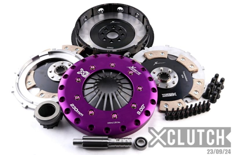 XCLUTCH — Clutch Kit Inc Chromoly Flywheel; 9" Twin Solid Ceramic Clutch Discs