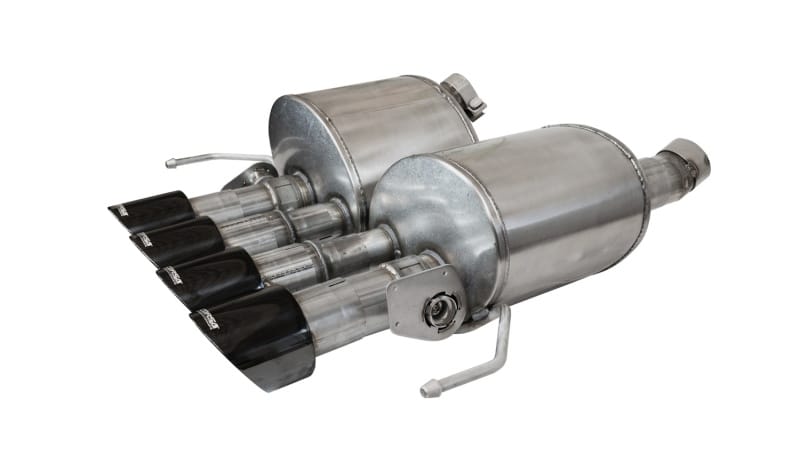 CORSA Performance — 2.75in. Valve-Back w Dual Mode NPP; Dual Rear Exit with Quad 4.5in. Polished Pro