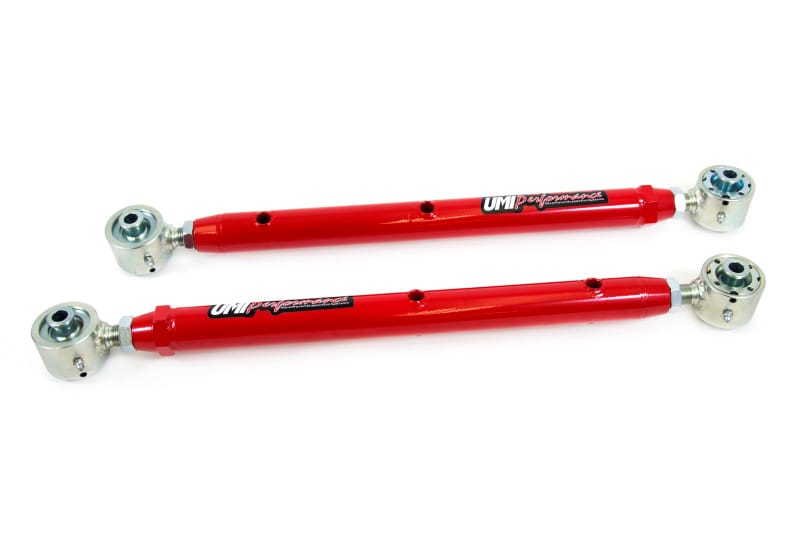 UMI Performance — 4043 - 1964-1972 A-Body Double Adjustable Lower Control Arms- w/ Roto-Joints