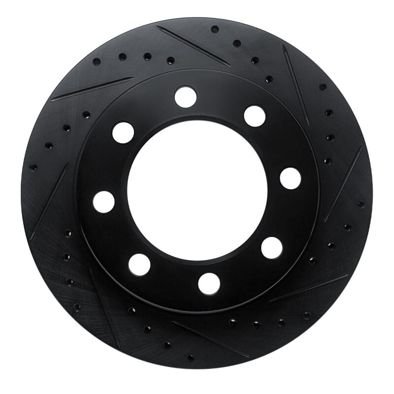 R1 Concepts — R1 Concepts Brake Rotor Drilled and Slotted Black