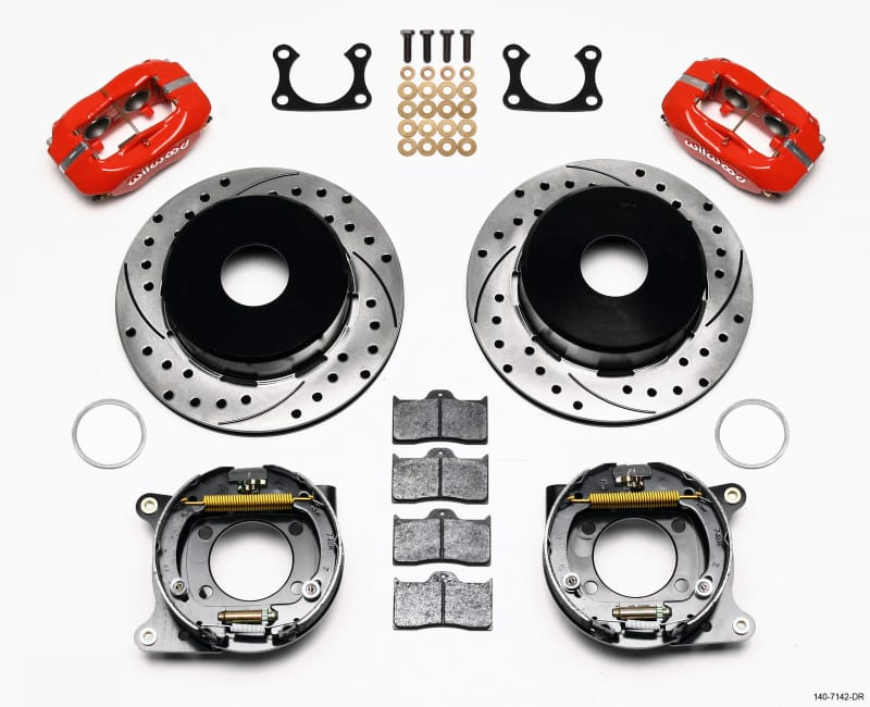 Wilwood — KIT,REAR,DISC/DRUM,BIG FORD,2.36 OFFSET CURRIE,1PC,SRP,RED