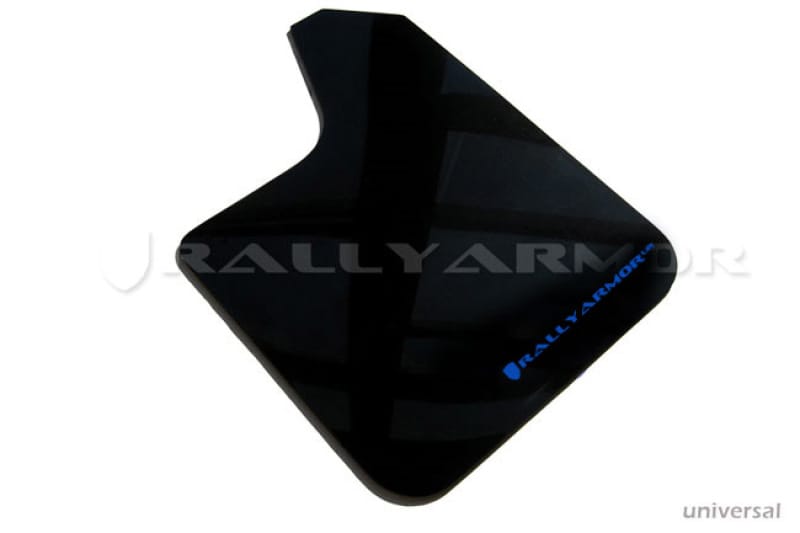 Rally Armor — Black Mud Flap/Blue Logo