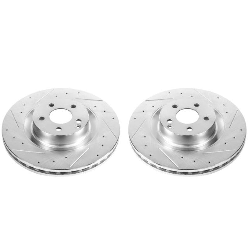 PowerStop — PowerStop Evolution Performance Drilled, Slotted & Plated Brake Rotor Pair