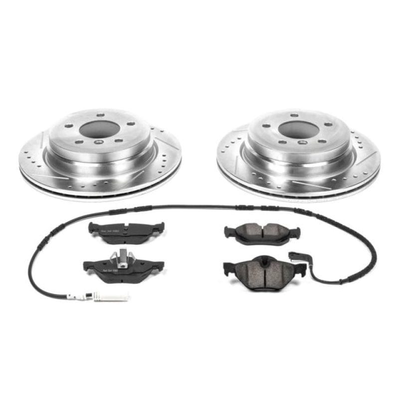 PowerStop — Z23 Daily Driver Carbon-Fiber Ceramic Brake Pad and Drilled & Slotted Rotor Kit