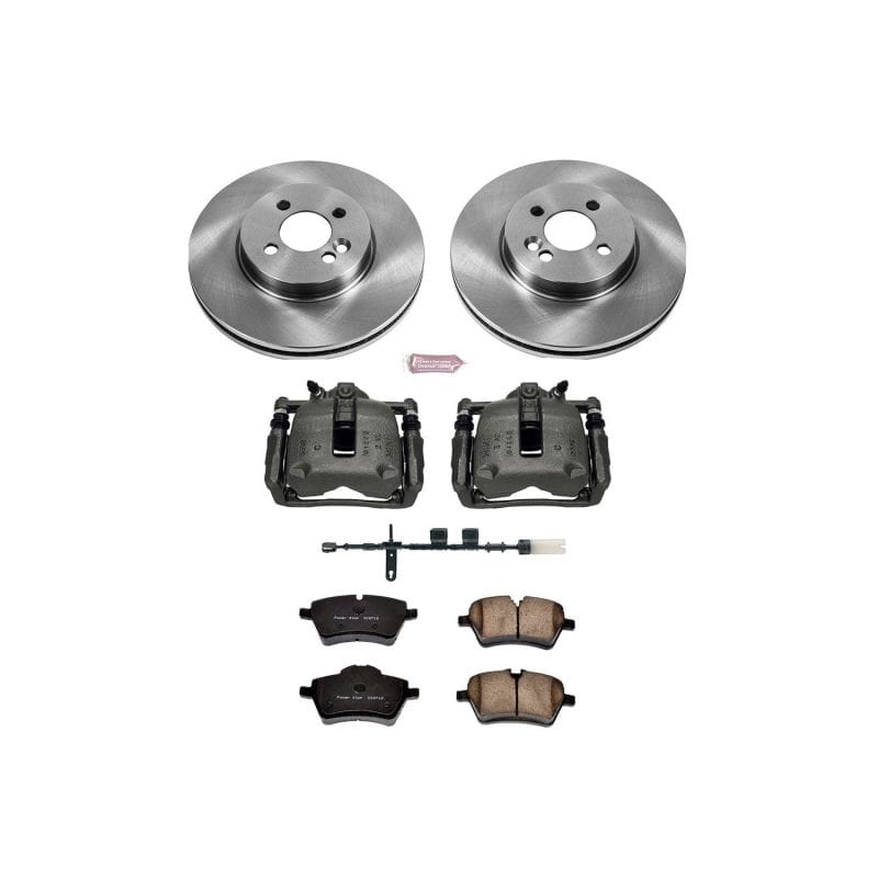 PowerStop — OE Stock Replacement Low-Dust Ceramic Brake Pad, Rotor and Caliper Kit