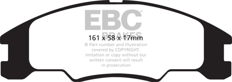 EBC — EBC 10-11 Ford Focus 1.6 Ultimax2 Front Brake Pads
Disc Brake Pad