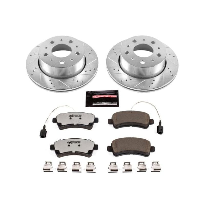 PowerStop — Z36 Truck and SUV Carbon-Fiber Ceramic Brake Pad and Drilled & Slotted Rotor Kit