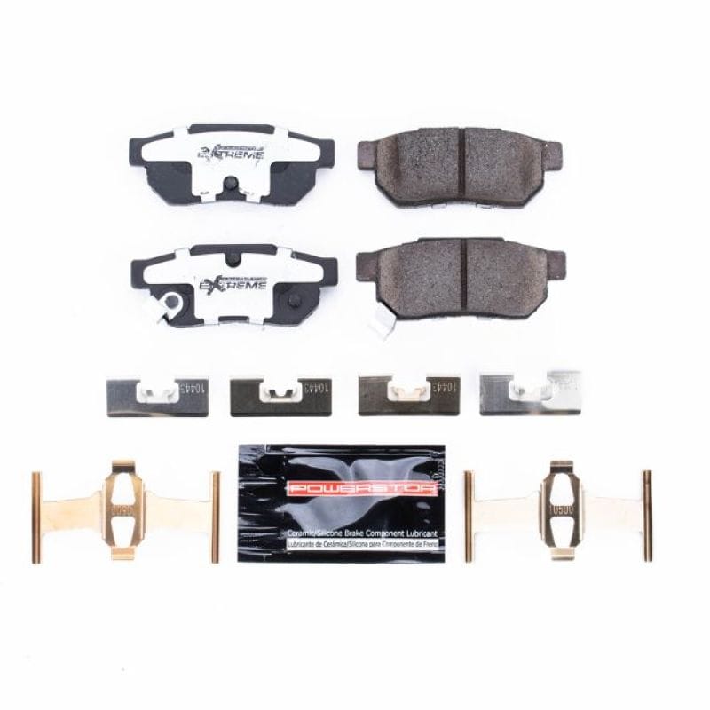 PowerStop — PowerStop - Z26 Performance Carbon-Fiber Ceramic Brake Pads with Hardware Kit