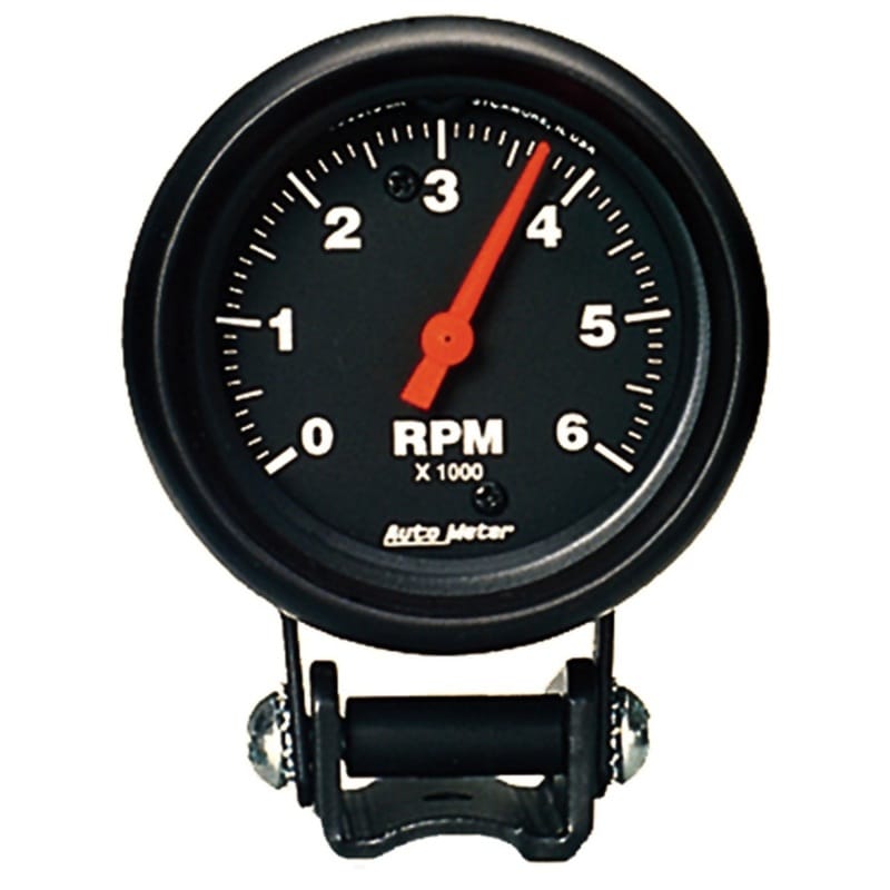 AutoMeter — GAUGE, TACHOMETER, 2 5/8", 6K RPM, PEDESTAL, Z-SERIES
