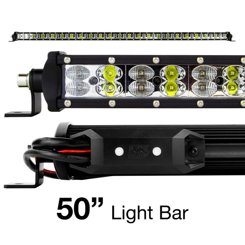 XKGLOW — XK Glow RGBW Light Bar High Power Offroad Work/Hunting Light w/ Bluetooth Controller 50In