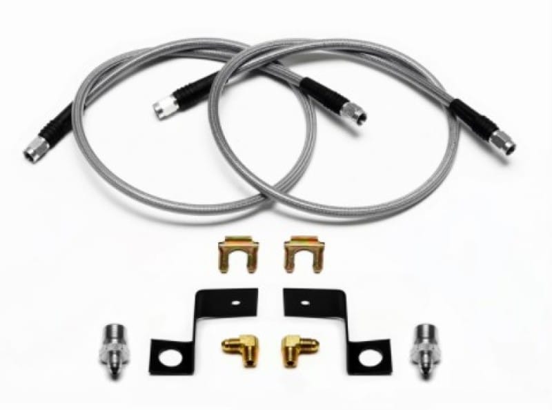 Wilwood — FLEXLINE KIT,30in.,-3 HOSE,M10-1.0/1.5 IF 90 DEG,1/8-27 NPT W/ BRACKET