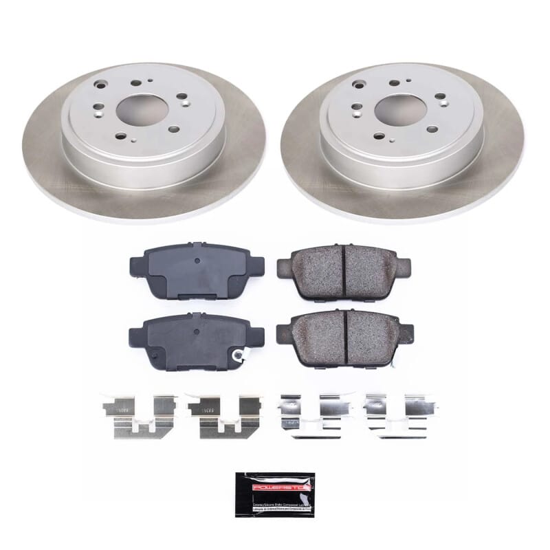 PowerStop — Semi-Coated Rotor and Low-Dust Ceramic Brake Pad Kit