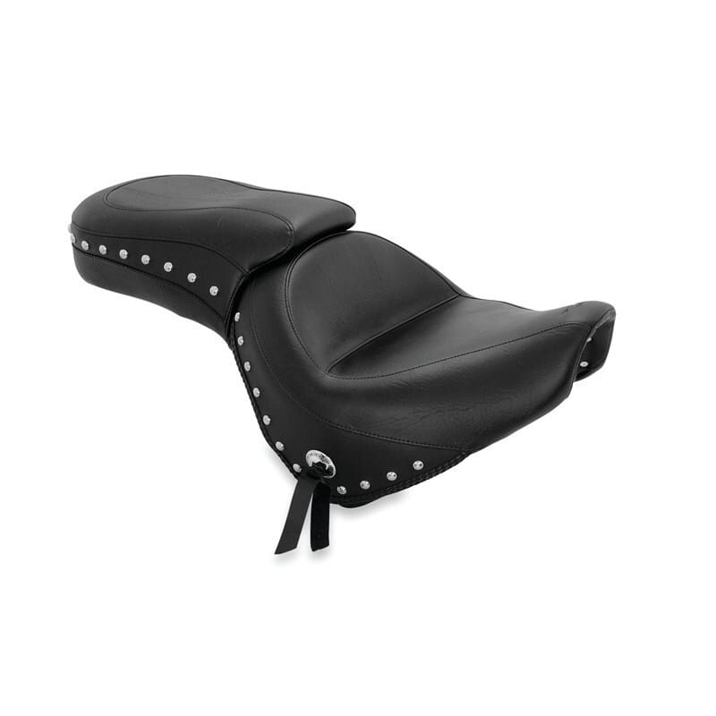 Mustang Motorcycle — Mustang 10-13 Honda VT1300C Sabre,10-16 Stateline,10-15 Interstate 1PC Seat w/Studs - Black