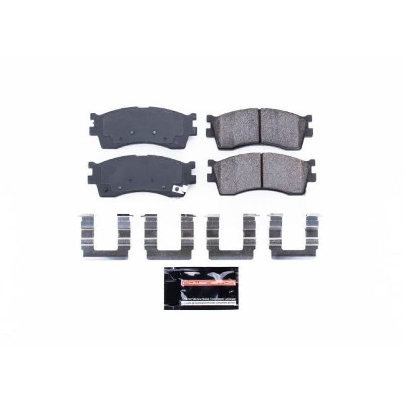 PowerStop — PowerStop - Z23 Daily Driver Carbon-Fiber Ceramic Brake Pads with Hardware Kit