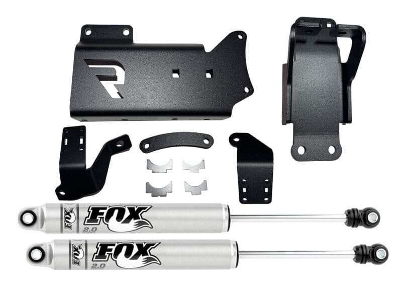 Superlift — Dual Steering Stabilizer Kit - Fox 2.0 Cyl - 14-25 Ram 2500/3500 4WD-No lift req
Dual Steering Stabilizer Kit-Fox 2.0 Cyl-14-25 Ram 2500/3500 4WD-No lift req