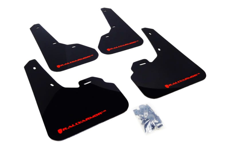 Rally Armor — Black Mud Flap/Red logo