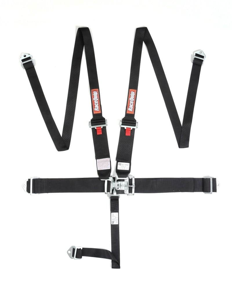 Racequip — RaceQuip Black L & L 5pt HNR Seat Belt